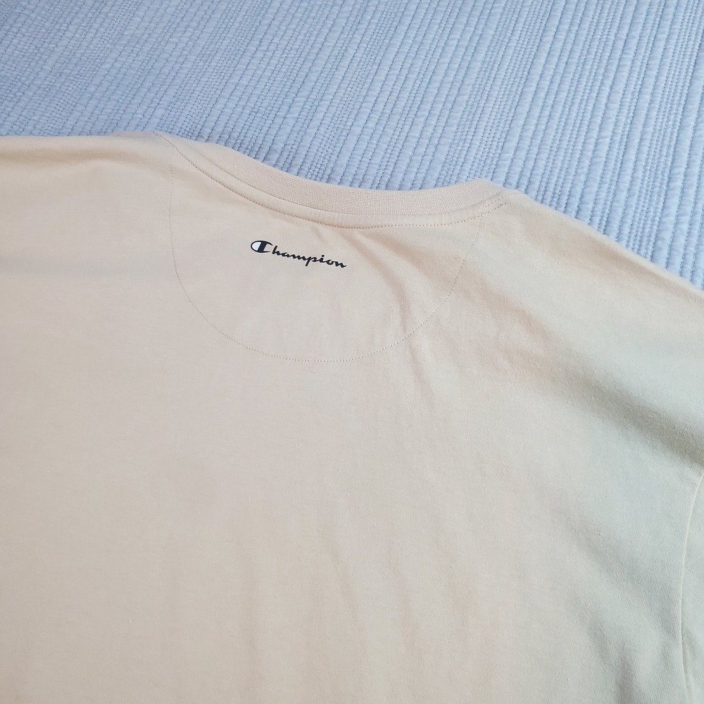 Champion Mens XXL Tan Beige Short Sleeve Crewneck T-Shirt NWT - Picture 6 of 8
